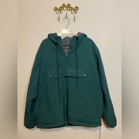 J. Crew Other - J. Crew Men’s Green Vintage Nylon Anorak Hooded Jacket. Size L